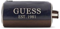 GUESS toilettas Oslo Necessaire Blue donkerblauw
