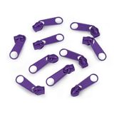 cyclingcolors 10 x vervangende ritssluiting-reparatieset voor ritssluiting hoofd nr. 5 schuivers voor kleding tassen jassen tassen koffer jeans, pruim