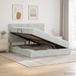 vidaXL Bed with Storage and Mattress Light Grey 140 x 190 cm Velvet
