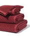 HEMA Serviette de bain - Qualité épaisse diagonale bordeaux
