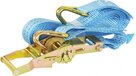 Carpoint Ratchet Tie-Down Strap with Hooks - 5m - 1000kg - Blue