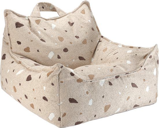 Wigiwama Teddy Beanbag Chair / Zitzak - 80x70x50cm - Terrazzo Sand
