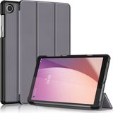 Lunso - Tri-Fold Bookcase hoes voor Lenovo Tab M8 Gen 4 (8 inch) - Grijs