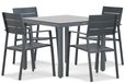 Lifestyle Garden Furniture Lifestyle Stella/Porto 90 cm dining tuinset 5-delig