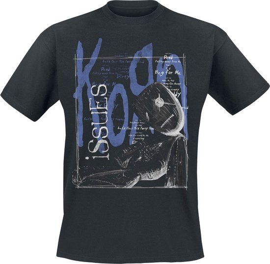 Korn Issues Tracklist in a Box Unisex T-shirt - zwart - M