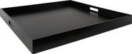 XLBoom ZEN Plateau carré Extra Large - Noir - 70x70x6 cm
