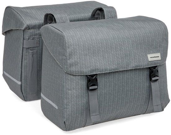 New Looxs Nima Mondi Joy Double Fietstas - 38L - Grijs