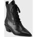 Killstar Raven Pointed-Toe Bootie - Zwart - EU37-42