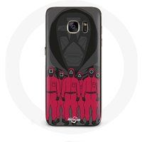 Maniacase Hoesje voor Samsung Galaxy S6 Edge Inktvis Game Poster maskers personages
