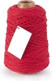 Merkloos Rood katoentouw – 500 m