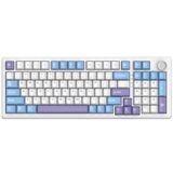 THE G-LAB KEYZ Elite 400 WB - draadloos gaming toetsenbord tri-modus 2,4 GHz/Bluetooth/kabel - mechanisch toetsenbord hot swap, voorgesmeerde switch, 5-laags gasket, RGB/macro - Windows/Mac - US