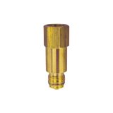 RIEGLER 102690-9091 tussenstuk voor meetinstrumenthouder, G 1/2, van messing, 1 stuk