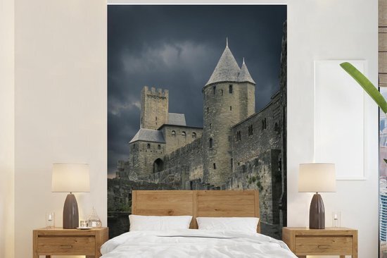 Nr1Wallpaper Behang - Fotobehang Carcassonne - Kasteel - Storm - Breedte 160 cm x hoogte 240 cm