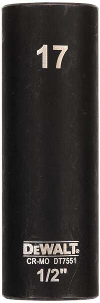 DT7551 Krachtdop 1/2" lang | 17mm