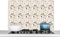 KitchenYeah Spatscherm keuken 100x65 cm Terrazzo - Aluminium