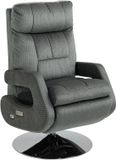 Homcom Elektrische Relaxfauteuil - Stof - Dunkelgrau