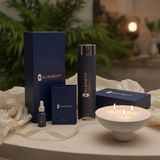 ELEMENT - Kaarsenzand Gift Set - Vanille Geur - 400 gram - Biologisch Geurparfum 15 ml - 30 lontjes 8 cm - 100% Vegan & Navulbaar
