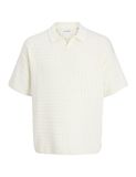 JACK&JONES JJHUDSON KNIT SPLIT NECK Heren Trui M Cloud Dancer