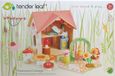 Tender Leaf Rosewood Cottage Poppenhuis - Houten Poppenhuis met Meubels en Poppen - Multicolor