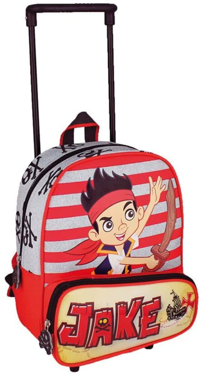 Disney JAKE en de Nooitgedachtland Piraten Trolley Rugzak School Tas 2-5 Jaar