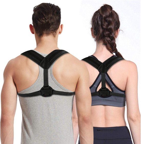 Houding correctie - Posture corrector SIMPLIFIED - Zwart - One size