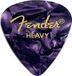 Fender Premium Celluloid Gitaar Picks 351 Vorm, Paars Moto, Zwaar, 144-Pack