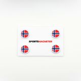 SportsMagneter Magnets de Course 4pcs T. Unique - Blanc, Rouge, Bleu