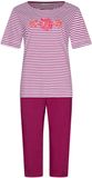 Pastunette - Pyjama - Paradise Pink - Bio Katoen - Wit/Donkerroze - Maat 52