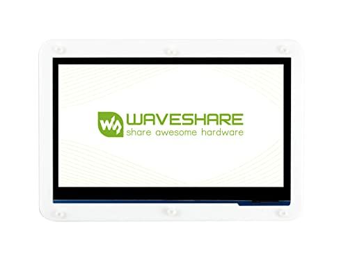Waveshare 7 inch Display for Raspberry Pi 4 Capacitive Touchscreen HDMI LCD (C) 1024x600 Resolution IPS with 170° View Angle Support All Raspberry Pi/Windows 10/8.1/8/7 PC Monitor Low Power with Case