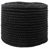 vidaXL Katoenen Touw 14 mm 250 m Zwart