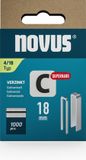 Novus Tools 042-0802 Agrafe à dos étroit Type 4 1000 pièce(s) Dim. (L x l) 18 mm x 6.1 mm