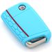 Sleutelhoes VB Sleutelhoes voor 3 toetsen autosleutel silicone cover etui beschermhoes (lichtblauw)