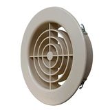 La Ventilazione TF10S ventilatierooster van kunststof, rond, voor inbouw, zand, diameter 128 mm