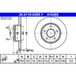ATE Lot De 2 Disques De Frein 24.0110-0285.1 Nissan 43206-4u100 43206-4u101