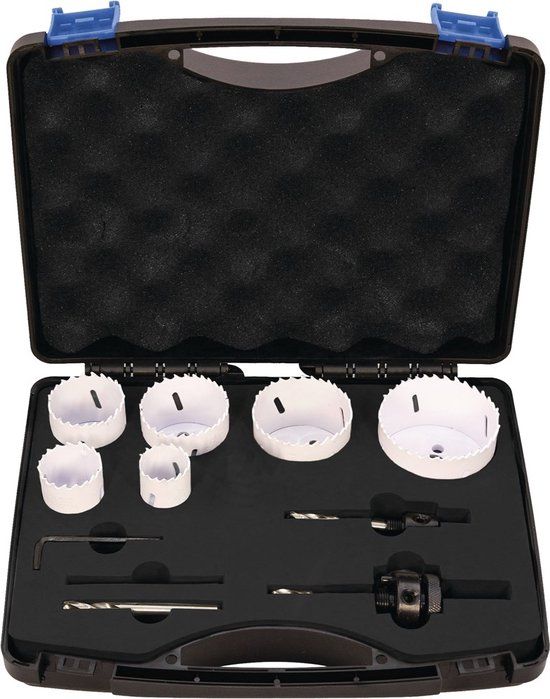 Promat gatzaagset 9-delig - snijdiepte 38mm - bi-metaal