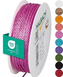 Halbach Satijnen koord, 2 mm x 50 m, roze