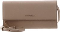 COCCINELLE Metallic Soft Mini Bag Wallet Grained Leather Toasted Beige