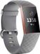 Merkloos / Sans marque Fitbit Charge 3 silicone band (grijs) - Maat S