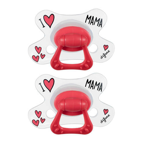 Difrax fopspeen Natural 20+ maanden - I Love Mama(2 stuks)