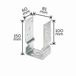 GAH Alberts U-paalhouder 81 mm Metaal Zilver