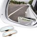 SnelShoppen Miroir d'angle mort en verre véritable Miroir d'angle mort Miroir latéral Réglable à 360°, 2 Pièces, Augmente la Visibilité et la Sécurité