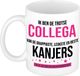 Bellatio Decorations Cadeau koffie/thee mok voor collega - roze - afscheid collega - keramiek