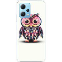Xiaomi Siliconen hoesje compatibel met Xiaomi Redmi Note 12 5G, Xiaomi Poco X5 Kleurrijke Uilen