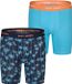Happy Shorts Heren Boxershorts Met Lange Pijpen Boxer Briefs Blue Palms Print 2-Pack - Maat XXL