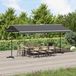 Maison Exclusive - Parasol autoportant, 5 x 3 mètres, polyester, gris