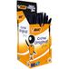 BIC Cristal Original Fine Balpennen Dunne Punt (0,8 mm) - Zwart, Doos van 50 Stuks