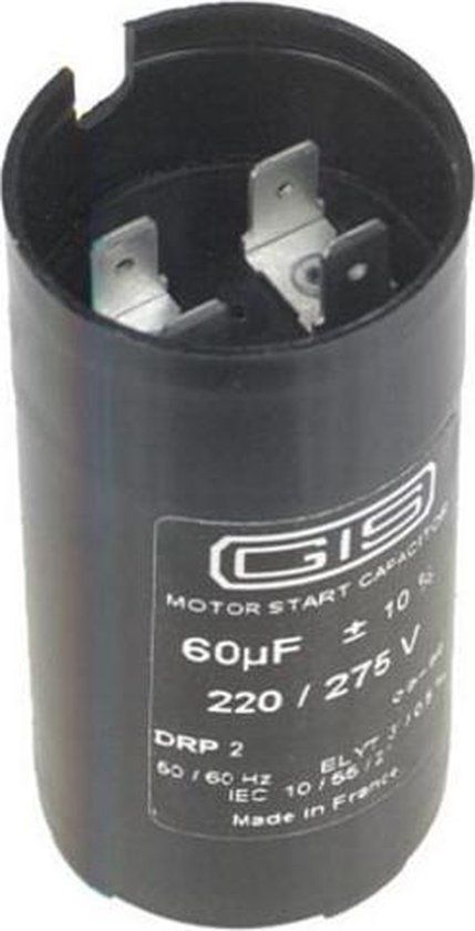 ZANKER - Condensator Electrolytisch 60 ΜF 275 V - Geschikt als koelkast/diepvries condensator