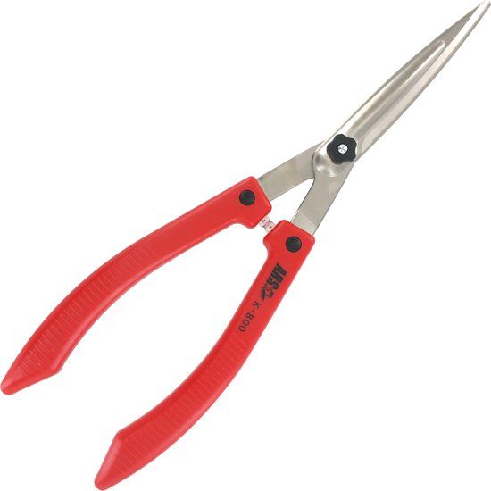 ARS Kleine Heggenschaar - Gebogen Handvatten - 500 mm - Rood