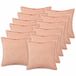 vidaXL Kussensloop 12 stuks Roze 50 x 50 cm Katoensatijn