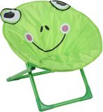 Merkloos Relaxdays Kindercampingstoel - opvouwbaar - zithoogte 20 cm - kikker